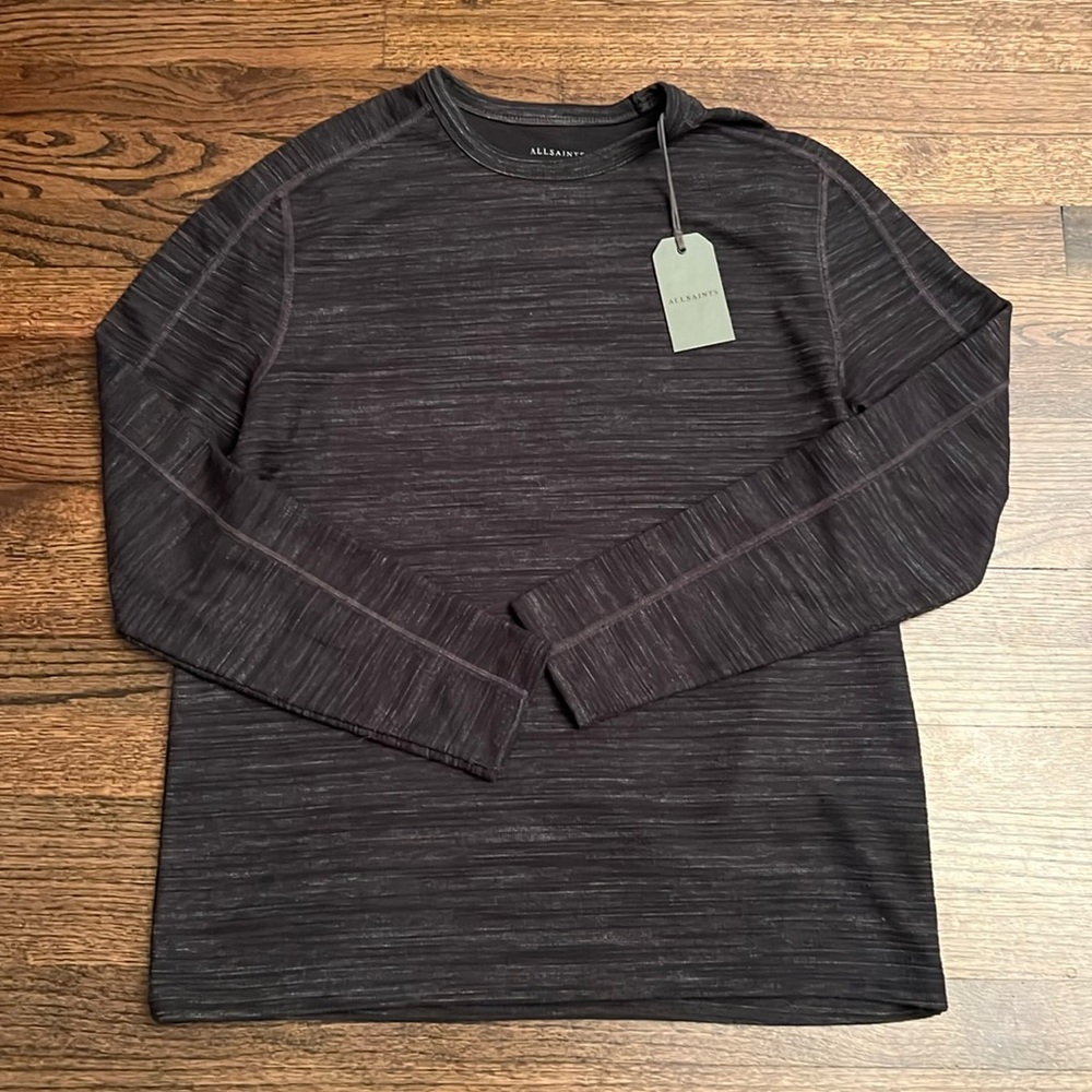 All Saints Charcoal Knit Sweater size Medium